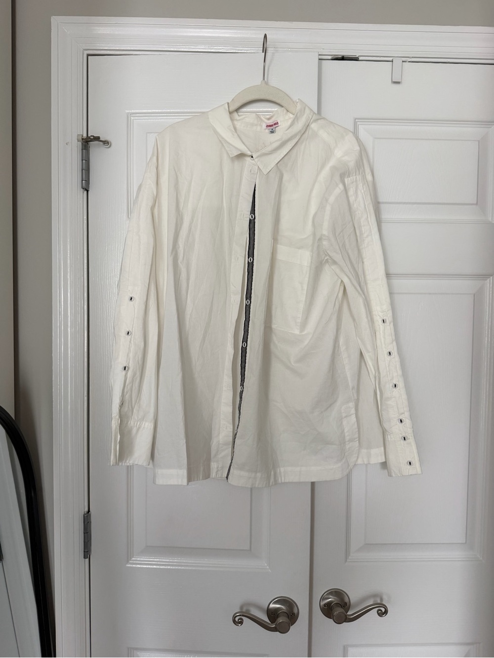Johnny Was White Button-Up Shirt